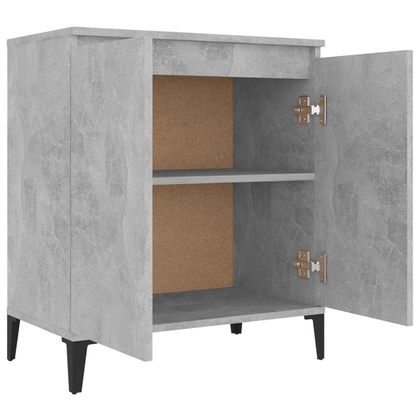 Betongraues Sideboard Ponpei 60x35x70cm (Holz)