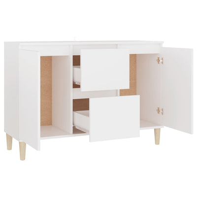 Weißes Sideboard Nedelici 103,5x35x70cm (Holz)