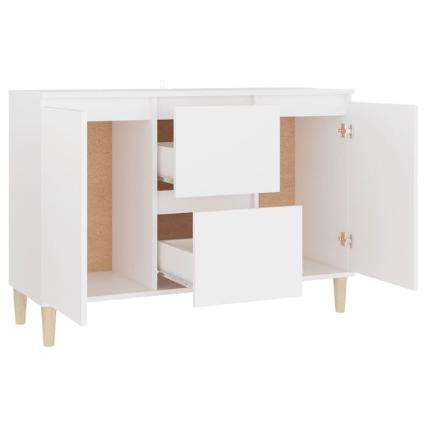 Weißes Sideboard Nedelici 103,5x35x70cm (Holz)