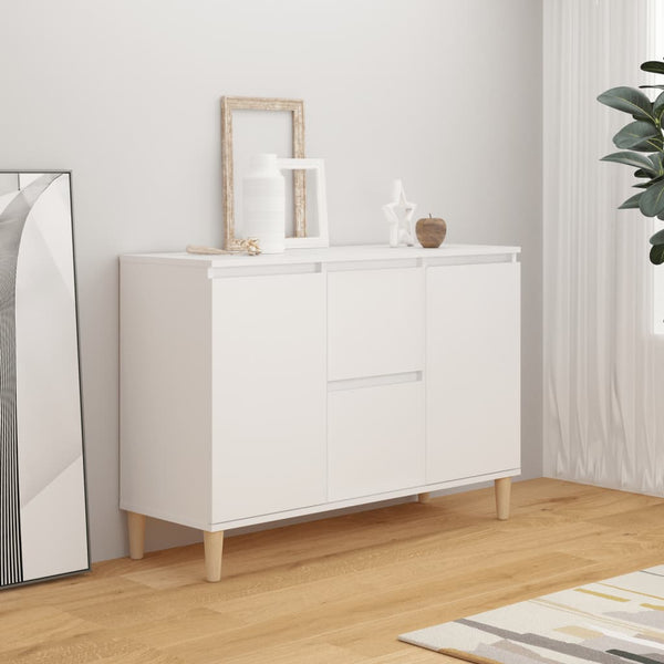 Weißes Sideboard Nedelici 103,5x35x70cm (Holz)
