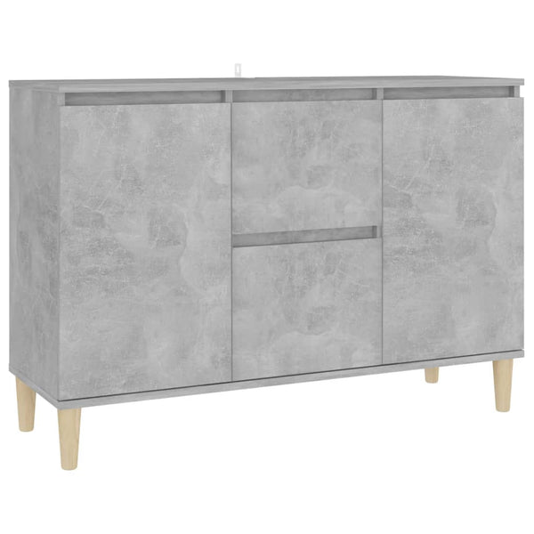 Betongraues Sideboard Nedelici 103,5x35x70cm (Holz)