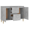 Betongraues Sideboard Nedelici 103,5x35x70cm (Holz)