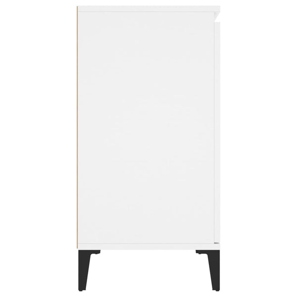 Weißes Sideboard Teofrastus 104x35x70cm (Holz)