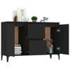 Schwarzes Sideboard Theophrastus 104x35x70cm (Holz)