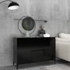 Schwarzes Sideboard Theophrastus 104x35x70cm (Holz)