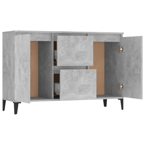 Betongraues Sideboard Teofrastus 104x35x70cm (Holz)