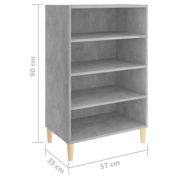 Betongraues Sideboard Trevin 57x35x90cm (Holz)