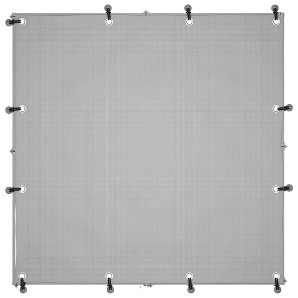 Silberner Hundekäfig Gregoriu 110x110x110cm (Stahl)
