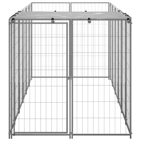 Hundekäfig Gregoriu Silber 330x110x110cm (Stahl)