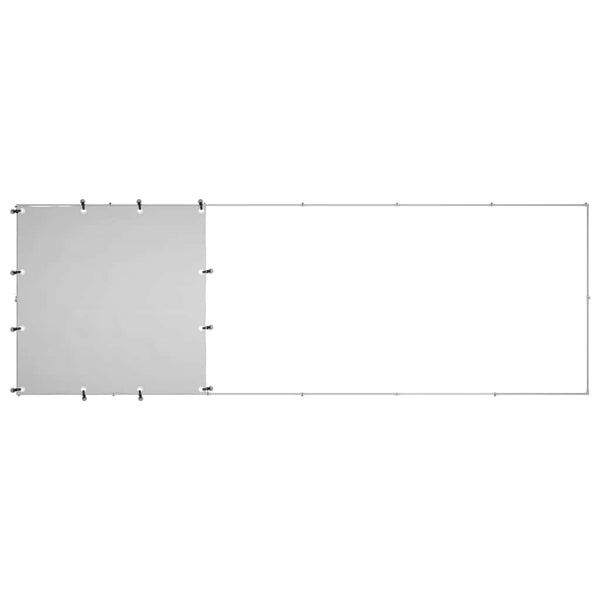 Hundekäfig Gregoriu Silber 330x110x110cm (Stahl)