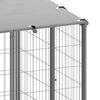 Hundekäfig Gregoriu Silber 330x110x110cm (Stahl)