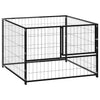 Schwarzer Hundekäfig Erik 100x100x70cm (Stahl)