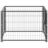 Schwarzer Hundekäfig Erik 100x100x70cm (Stahl)