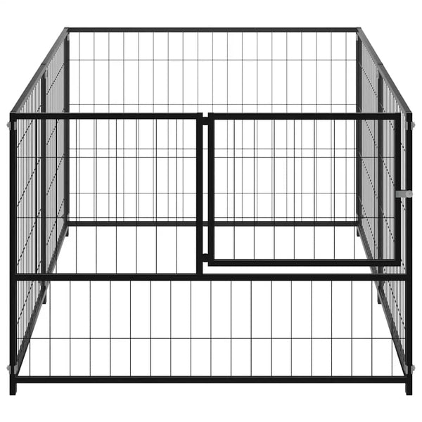 Musta koiranhäkki Erik 200x100x70cm (teräs)
