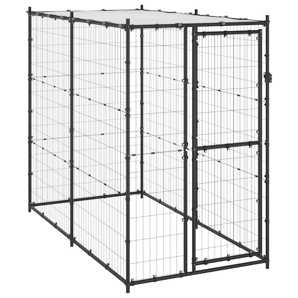 Hundezwinger mit Dach Suicu 110x220x180cm