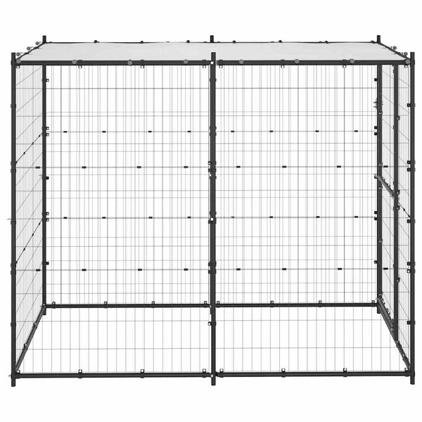 Hundezwinger mit Dach Suicu 110x220x180cm