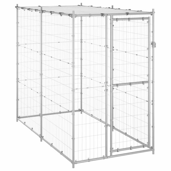 Verzinkter Hundeauslauf Suicu 110x220x180cm (mit Dach)
