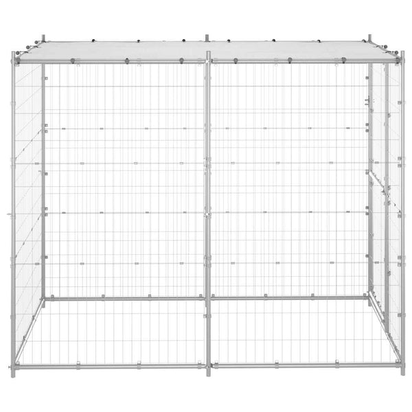 Verzinkter Hundeauslauf Suicu 110x220x180cm (mit Dach)