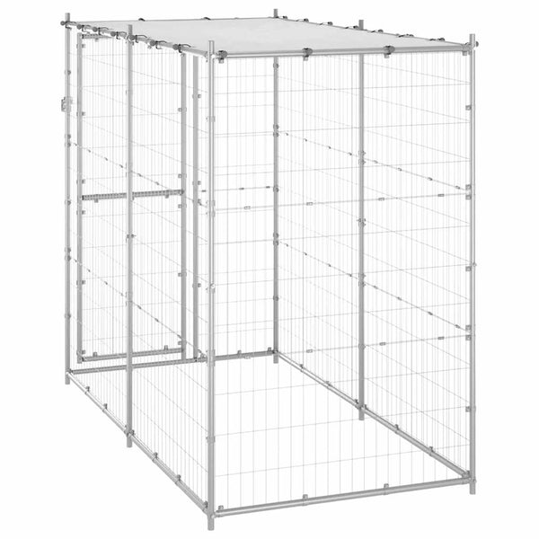 Verzinkter Hundeauslauf Suicu 110x220x180cm (mit Dach)