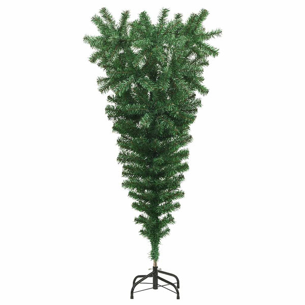 Grüner Kunstbaum kopfüber auf Ständer Giblin 120cm