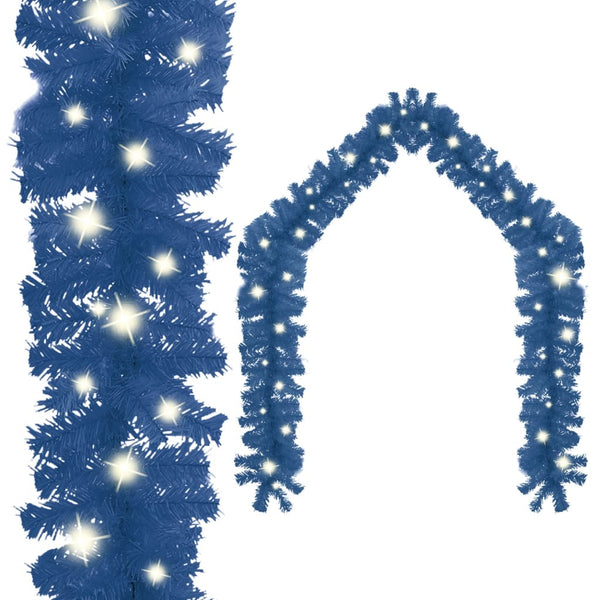 Blaue Weihnachtsgirlande mit LED-Beleuchtung Altamirano 5 m