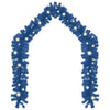 Blaue Weihnachtsgirlande mit LED-Beleuchtung Altamirano 5 m