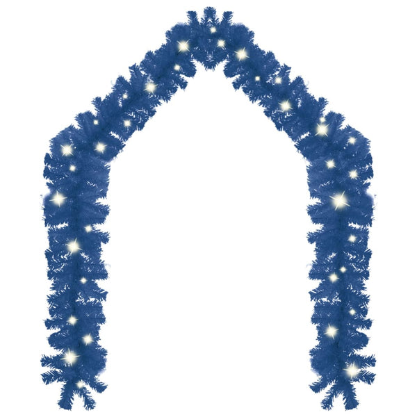 Blaue Weihnachtsgirlande mit LED-Beleuchtung Altamirano 5 m