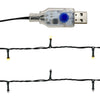 Blaue Weihnachtsgirlande mit LED-Beleuchtung Altamirano 5 m
