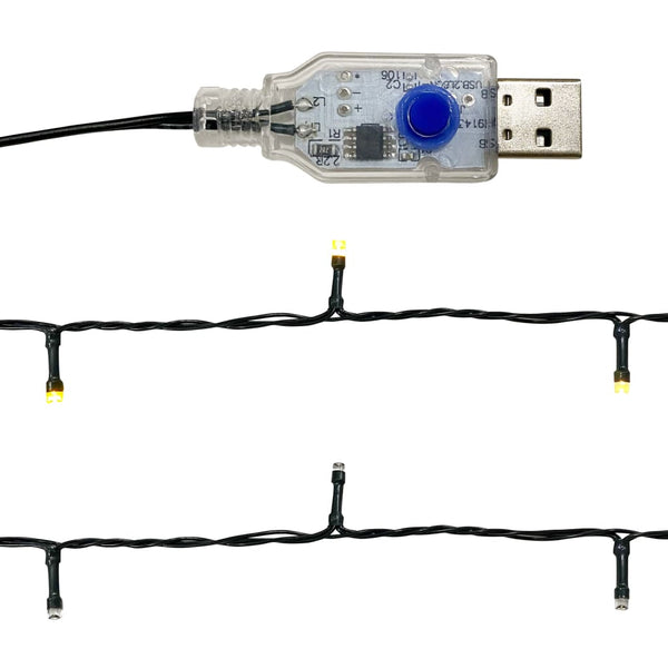 Blauer Weihnachtslichterkettenvorhang mit LEDs Altamirano 20 m