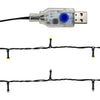 Rosa Weihnachtsgirlande mit LED-Lichtern Altamirano 10 m