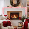 Rosa Weihnachtsgirlande mit LED-Lichtern Altamirano 20 m