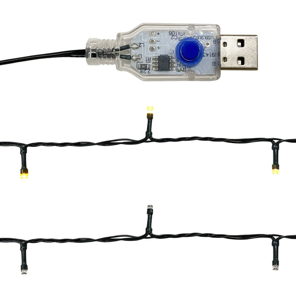 Weihnachtsgirlande Gold mit LED-Lichtern Altamirano 5 m