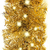 Goldene Weihnachtsgirlande mit LED-Lichtern Altamirano 10 m