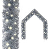 Silberne Weihnachtsgirlande mit LED-Lichtern Altamirano 10 m