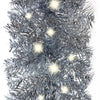 Silberne Weihnachtsgirlande mit LED-Lichtern Altamirano 10 m