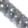 Silberne Weihnachtsgirlande mit LED-Lichtern Altamirano 10 m