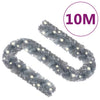 Silberne Weihnachtsgirlande mit LED-Lichtern Altamirano 10 m