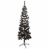 Schwarzer schlanker Weihnachtsbaum Etvin 150 cm
