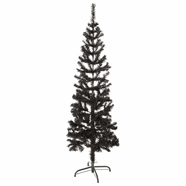 Schwarzer schlanker Weihnachtsbaum Etvin 150 cm