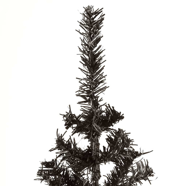 Schwarzer schlanker Weihnachtsbaum Etvin 150 cm