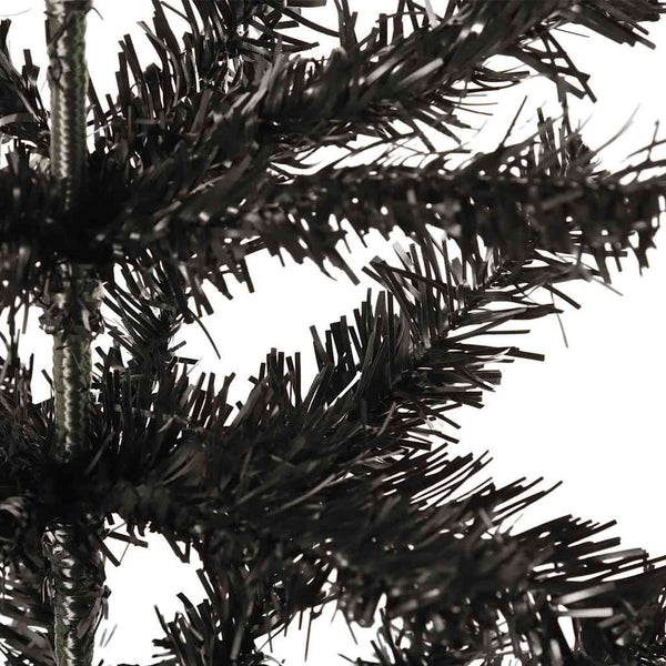 Schwarzer schlanker Weihnachtsbaum Etvin 150 cm