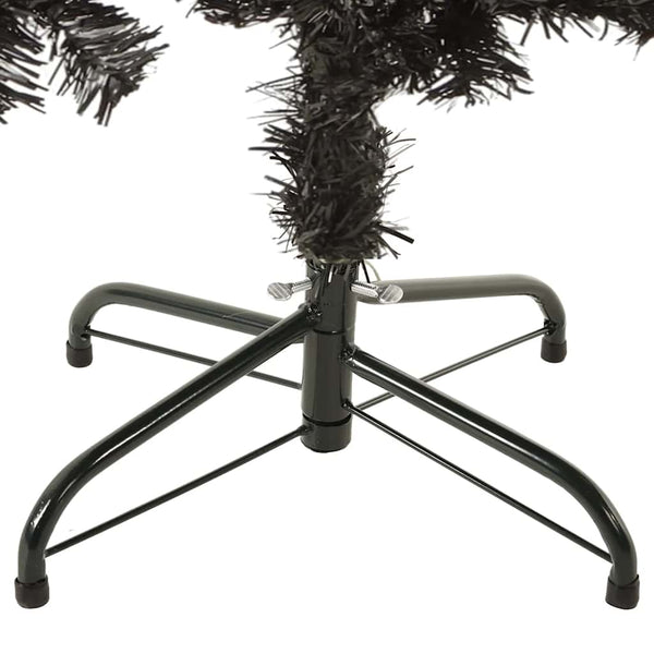 Schwarzer schlanker Weihnachtsbaum Etvin 150 cm