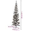 Schlanker schwarzer Weihnachtsbaum Etvin 180cm