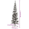 Schwarzer schlanker Weihnachtsbaum Etvin 210cm
