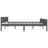 Graues Bettgestell Cristabela 200x200cm (Kiefer)