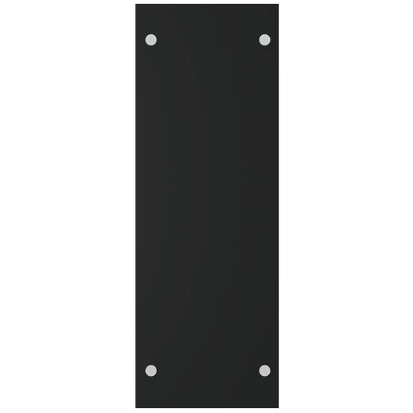 Schwarzer Kaminholzständer Lilianna 40x35x100cm (gehärtetes Glas)