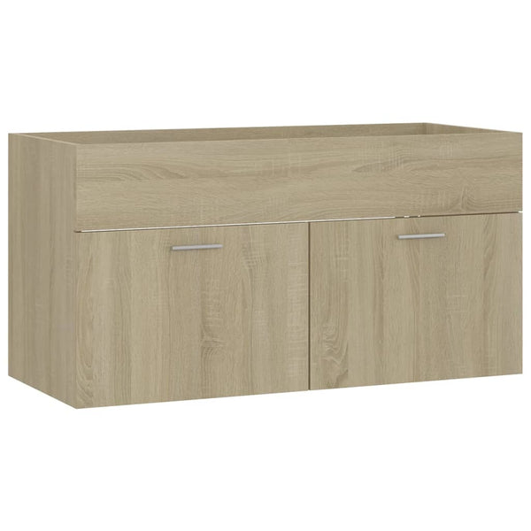 Sonoma Waschtischunterschrank mit integriertem Waschbecken Miercurea Holz