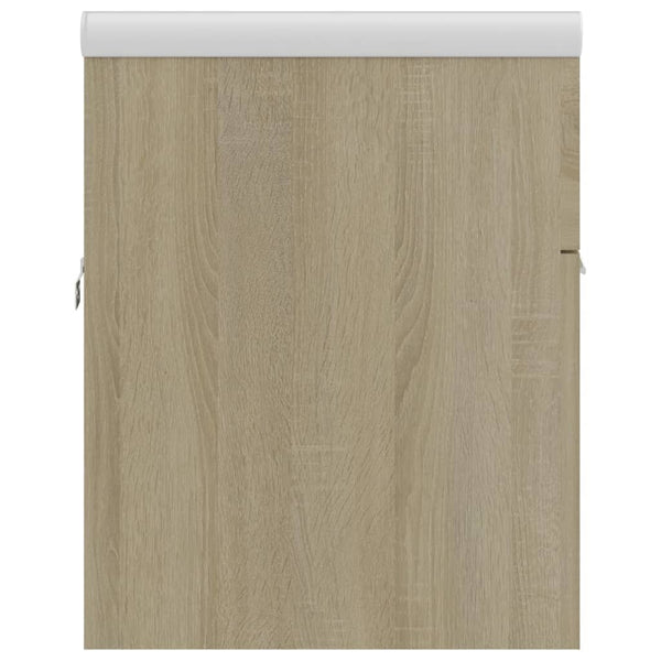 Sonoma Waschtischunterschrank mit integriertem Waschbecken Miercurea Holz