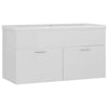 Valk Unterschrank mit integriertem Waschbecken Miercurean (Holz)