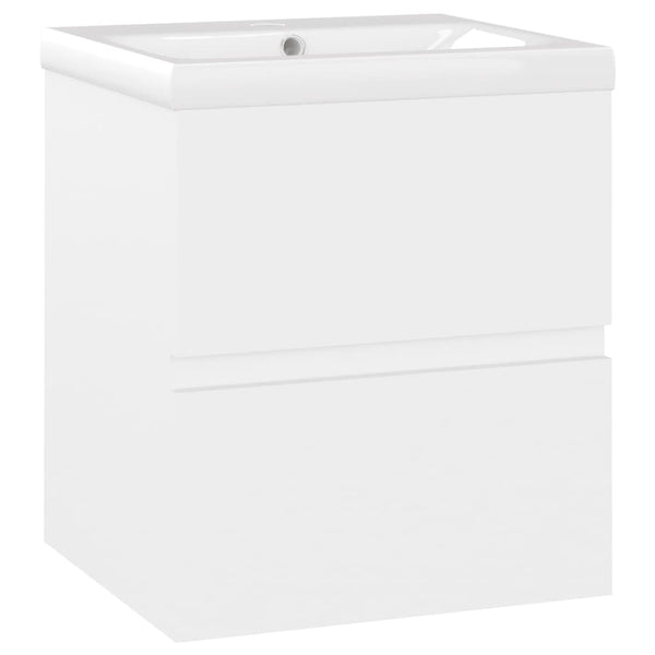 Weißer Gavin Waschbeckenunterschrank, eingebautes Waschbecken (Spanplatte)